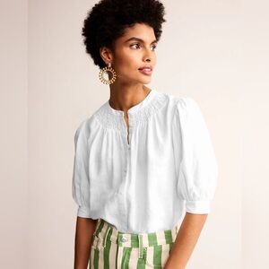 Boden Ada Linen Top-NEW